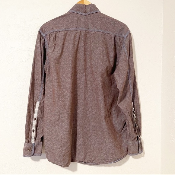 Pronto Uomo Men Dandelion Print Button Front Career Formal Dress Shirt Size XL - Picture 2 of 9